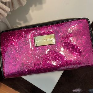 Pink Sequin Betsey Johnson Wallet